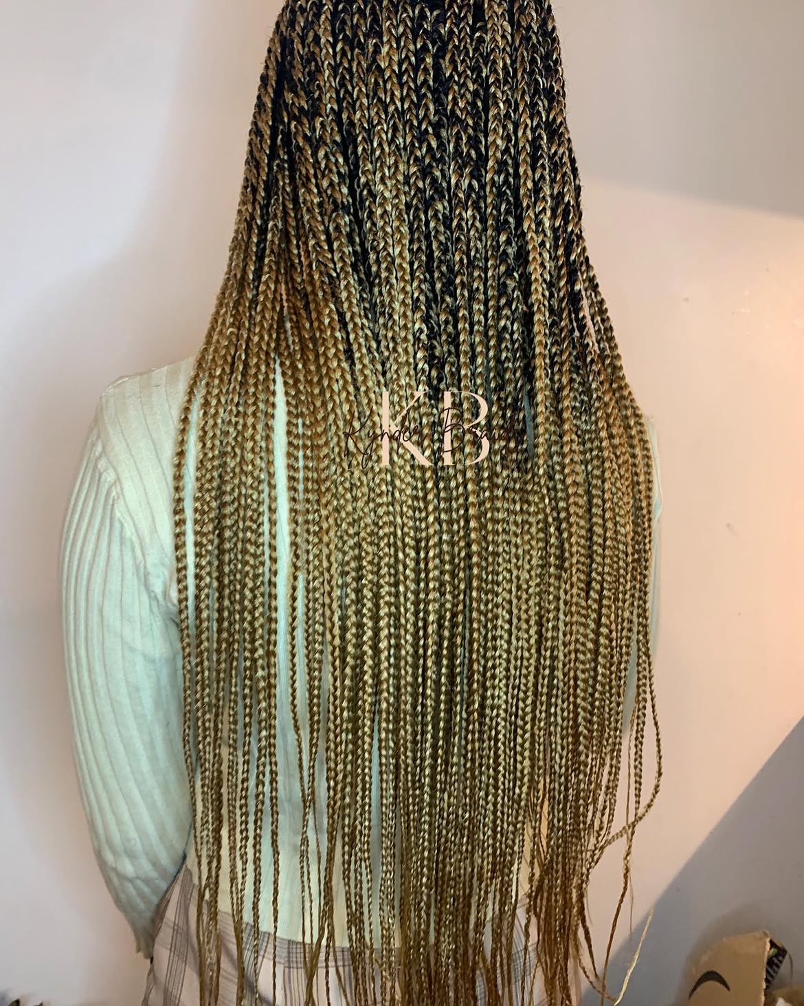 Braids colorées, mélange de teintes estivales