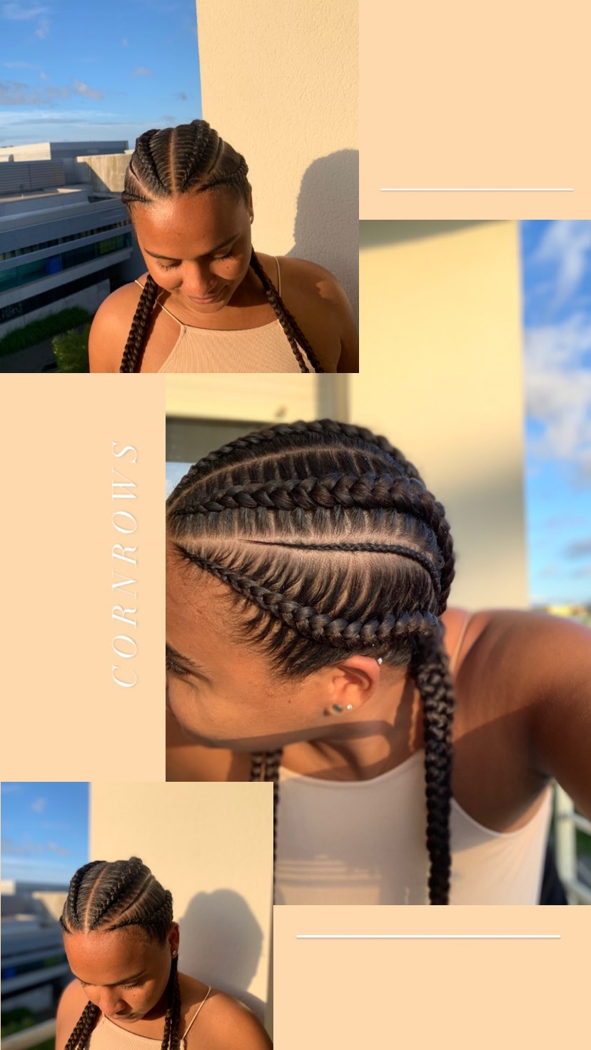 Cornrows nettes et brillantes