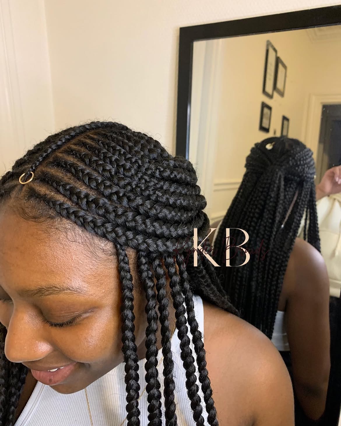 Fulani braids noires élégantes